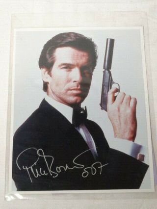 Rare Early Pierce Brosnan James Bond 007 Authentic Signed 8x10 Photo