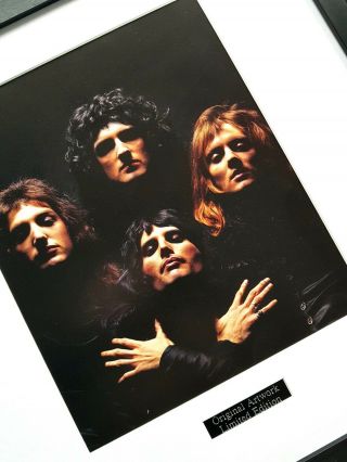Queen Print - Bohemian Rhapsody Freddie Mercury - Limited Edition - Luxury Framed 2