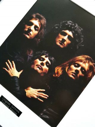 Queen Print - Bohemian Rhapsody Freddie Mercury - Limited Edition - Luxury Framed 3