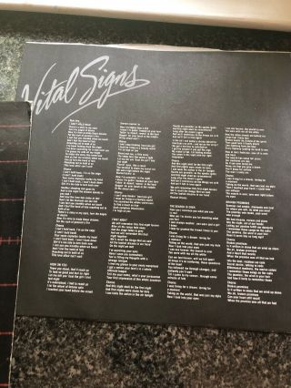SURVIVOR SIGNED VITAL SIGNS RECORD COVER AUTOGRAPHED BY JIMI JAMISON LP 7
