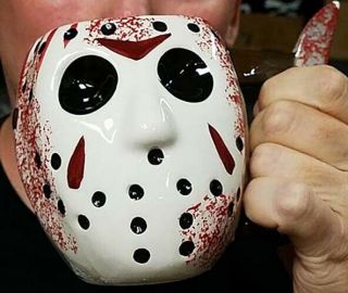 Friday The 13th 3d Sculpted Ceramic Mug - Jason Voorhees -