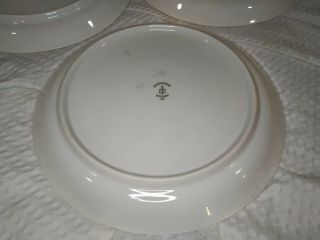 PORSGRUND NORWAY Farmer ' s Rose Bread and Butter Plates Set of 7 7