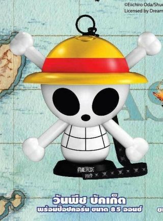 One Piece Movie 2018 Theater Popcorn Bucket Tub Monkey D Luffy Logo Pirates