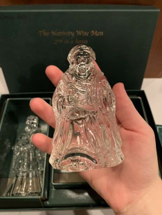 Marquis By Waterford Crystal The Nativity Wise Men 2nd In Series Figures 7
