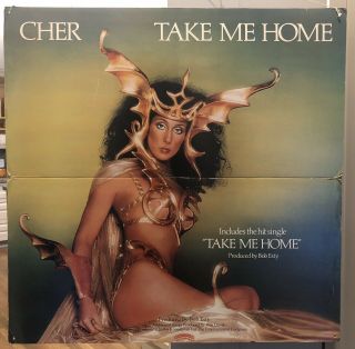 Cher Take Me Home Large Music Store Promo Cardboard Cutout 45”x 45”