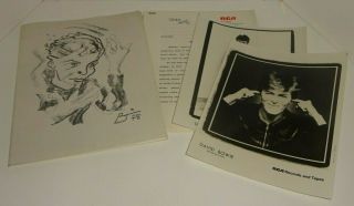 David Bowie Heroes 1978 Rca Album Usa Press Release Folder W/photos & Articles