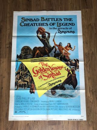 The Golden Voyage Of Sinbad,  Movie Poster,  One Sheet,  27x41,  Style A