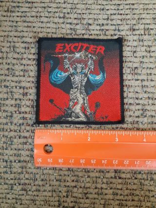 Vintage 1980s Exciter Rock Band Sew On Patch