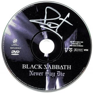 Black Sabbath Autographed Signed Dvd Album By Bill Ward Never Say Die Proof Lp