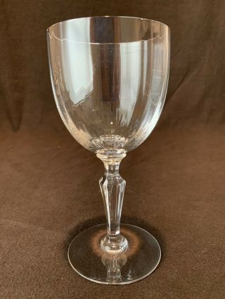 Baccarat Crystal Naples Optic Tall Water Goblet Glass 7 " H Individually