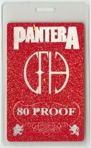 Pantera Authentic 1997 Laminated Backstage Pass 101 Proof Tour Cowboys From Hell