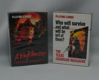 Nightmare On Elm Street Texas Chainsaw Poker Size 52 Colour Playing Cards 2007