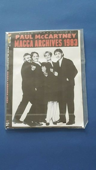Paul Mccartney (the Beatles) Archives 83 Dvd Signed With No Authentication 2011