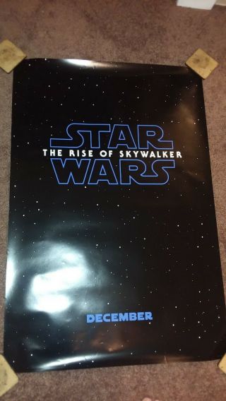 Star Wars The Rise Of Skywalker 27 " X 40 " Double Sided Theater Poster