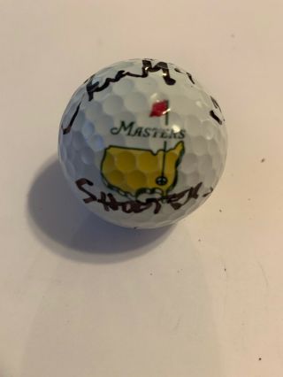 Happy Gilmore Chris Mcdonald “shooter Mcgavin” Autographed Masters Golf Ball