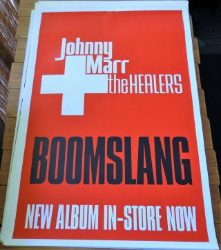 Johnny Marr Healers Smiths 2003 Promo Poster Boomslang Cd Album Rare Billboard