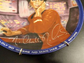 Classic Star Trek Uhura Nichelle Nichols SIGNED Collector Plate 2