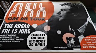 Neil Finn Rare Concert Poster One Nil Tour 2001 Split Enz Crowded House Huge