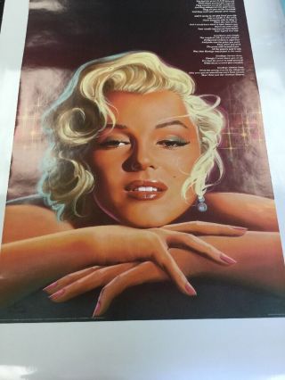 Marilyn Monroe Vintage Poster (on) Candle In The Wind.  Now $20.  00