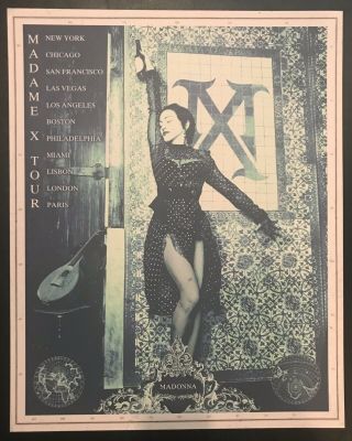Madonna Madame X Tour Poster Lithograph Golden Gate Theater San Francisco