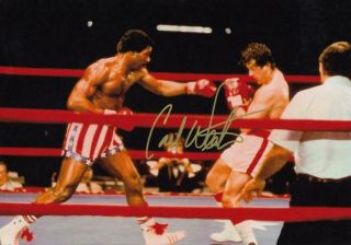Carl Weathers Signed Autograph 8.  5x11 Photo / (apollo Creed,  Rocky)