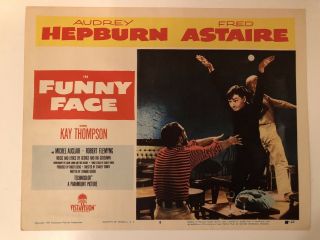 1957 Audrey Hepburn Funny Face Movie Lobby Card Classic Beatnik Dance 8