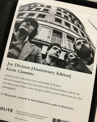 Joy Division Kevin Cummins ' Polite ' postcard set Anniversary Edition SIGNED 8
