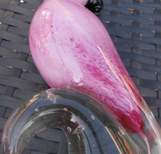 MURANO GLASS STYLISED PARROT COCKATOO BIRD PAPERWEIGHT SCULPTURE STUNNING 5