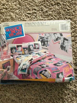 Vintage 1990’s Kids On The Block Twin Sheet Set