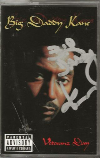Big Daddy Kane Real Hand Signed Veteranz Day Cassette Tape