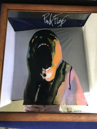 Vintage 1982 Pink Floyd The Wall 10x12 Mirror Glass Wall Hanging Art Licensed