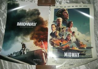 2 Midway Movie Poster Wwii Emmerich Skrein Wilson Mandy Moore Quaid Harrelson