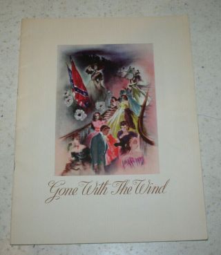 Vintage 1939 Gone With The Wind Souvenir Program In Movie Theaters