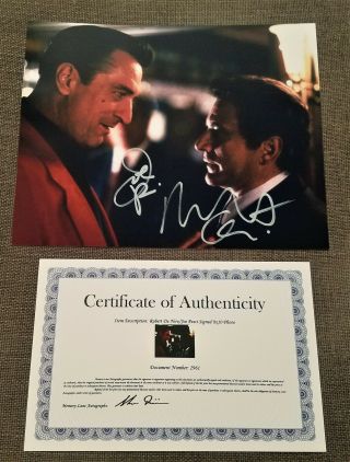 Goodfellas Movie Robert Deniro & Joe Pesci Hand Signed 8x10 Photo,
