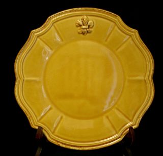 All Yellow By Intrada Dinner Plate 11 1/8 " Made In Italy