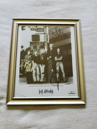 Def Leppard - Autographed Promo Photo 4 Members Autographed