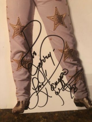 Authentic TANYA TUCKER HAND SIGNED Autograph VINTAGE Die Cut Standee RARE MUST C 2