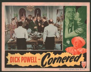 Cornered Lobby Card (fine) Movie Poster Art 1946 Film Noir Dick Powell 166