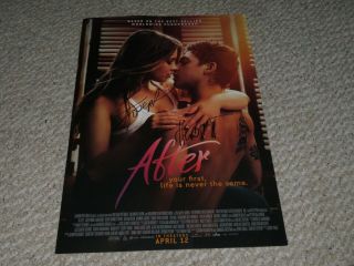 Hero Fiennes - Tiffin Josephine Langford Signed After 13x19 Movie Poster 2