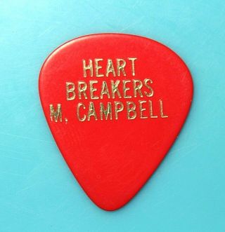 Tom Petty & The Heart Breakers / Mike Campbell Vintage Tour Guitar Pick Red/gold