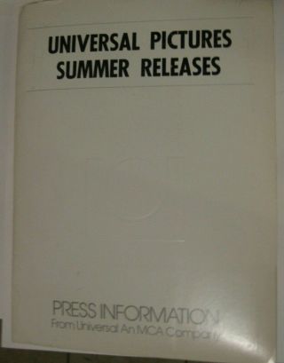 1987 Summer Universal Studios - - Movie Press Kit - - 5 Movies - - North Shore,  Dragnet,