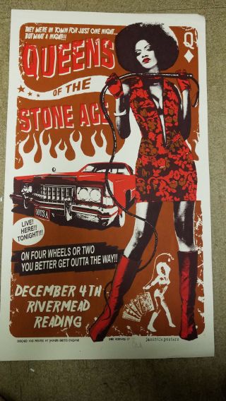 Qotsa Queens Of The Stone Age Signed Concert Poster Hopewell 12/4