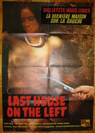 Last House On The Left - Horror - Wes Craven - Thriller - German (24x33 Inch)