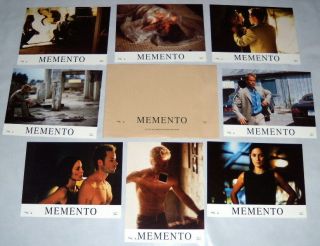 Memento Christopher Nolan Guy Pearce Carrie - Anne Mos 8 French Lobby Cards