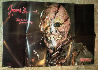 1988 Friday The 13th Part Vii The Blood 32x21 " Movie Poster Fvf 7.  0