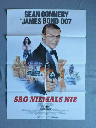 Vintage - James Bond,  Never Say Never Again Movie Poster - Sean Connery