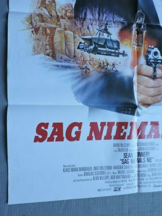 Vintage - JAMES BOND,  NEVER SAY NEVER AGAIN Movie Poster - SEAN CONNERY 6