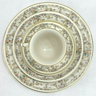 Noritake Gallery 20 PC SET (s) FOR 4 Place Settings Ivory 7246 Floral Gold 3