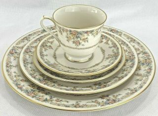 Noritake Gallery 20 PC SET (s) FOR 4 Place Settings Ivory 7246 Floral Gold 4