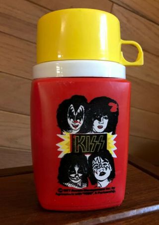 Kiss 1977 King Seeley Vintage Aucoin Lunchbox Thermos Ace Peter Gene Paul Killer